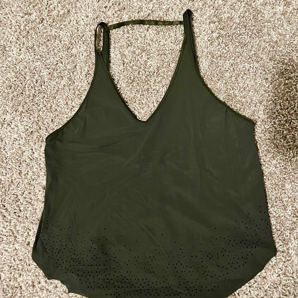 Lululemon Set Free Run Tank Camo Green 4 - image 4